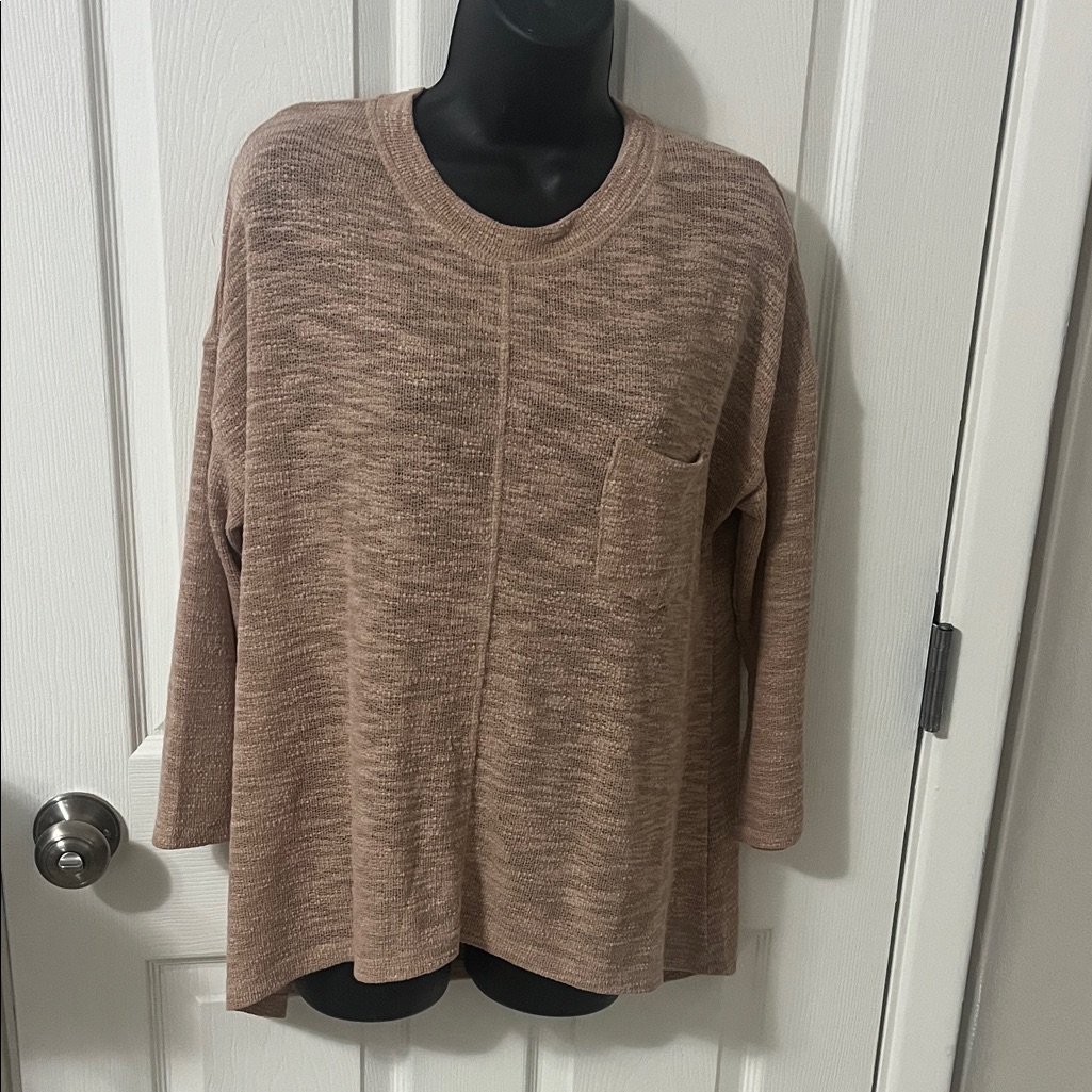 Cherish Tan Long Sleeve Top
